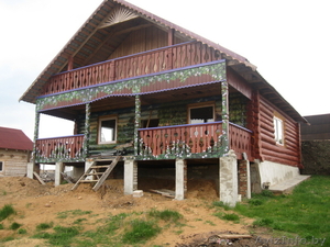 Продам деревянный дом с художественной росписью под Минском - Изображение #2, Объявление #694199