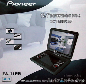 Портативный DVD-плеер Pioneer экран 12" + ТВ тюнер,новый  - Изображение #1, Объявление #713304