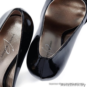 Туфли женские (37 р.) черные лакированные (иск.) VANCL WOMAN - Изображение #2, Объявление #754874