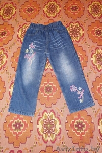 Детские джинсы на байке на девочку, рост 110. - Изображение #1, Объявление #764575