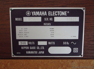 раритетный электроорган Yamaha Electone B-35  - Изображение #3, Объявление #775109