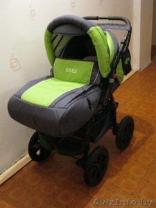 Детская коляска-трансформер, новая, серо-салатового цвета - Изображение #3, Объявление #786601
