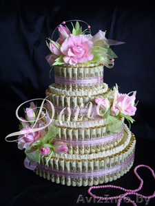  Торт из конфет  на свадебный стол (не выпечка) - Изображение #1, Объявление #799131