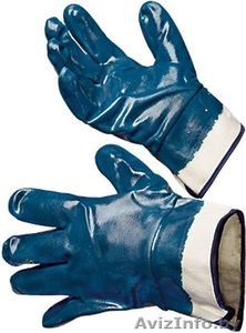 Перчатки нитриловые (полный облив, крага) - Изображение #1, Объявление #898784