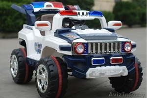Детский электромобиль JEEP AUTO полицейский внедорожник. Модель 2013 года (сенсо - Изображение #1, Объявление #899830