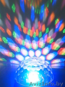 Цветомузыка - световой прибор LED Magic Ball Light 6 цветов АВ-0008 - Изображение #1, Объявление #931144