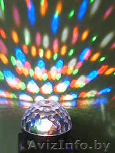 Цветомузыка - световой прибор LED Magic Ball Light 6 цветов АВ-0008 - Изображение #2, Объявление #931144