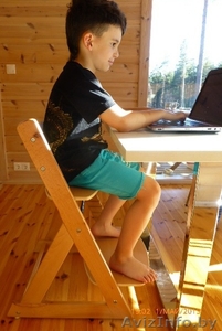 Детский регулируемый стул, ортопедический стул с подножкой(Финляндия)  - Изображение #1, Объявление #944816