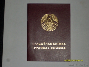 Книжка трудовая белорусский образец - Изображение #2, Объявление #1003212