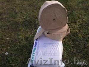 Джутовый межвенцовый утеплитель,  уплотнитель (джутовая лента) для монтажа сруба.