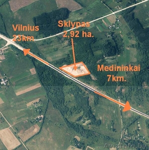 Земельный участок под коммерцию в Литве - Изображение #1, Объявление #1151658