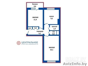 Двухкомнатная квартира с ремонтом в военном городке Колодищи 6 км от МКАД - Изображение #1, Объявление #1231586