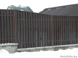Забор из Металлоштакетника. Выезд, обмер, производство, установка - Изображение #2, Объявление #1277095