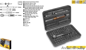 Набор насадок и принадлежностей,  воротки 101шт,  Topex 39D359