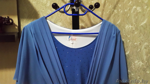 Платье большого размера сине-голубое - Изображение #2, Объявление #1339403