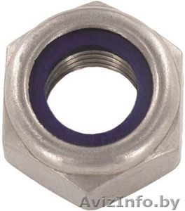 Гайка DIN 985, шестигранная самоконтрящаяся с внутренним пластиковым кольцом - Изображение #1, Объявление #1354909