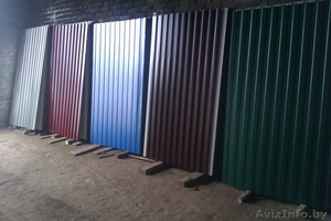 крашенный и оцинкованный профнастил