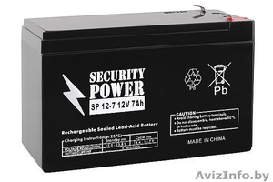 Аккумулятор 12V/7Ah Security Power SP 12-7 - Изображение #1, Объявление #1476975
