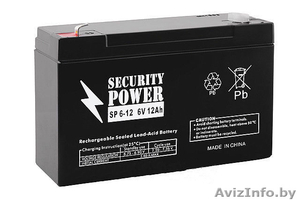 Аккумуляторная батарея 6V/12Ah Security Power SP 6-12 - Изображение #1, Объявление #1476978