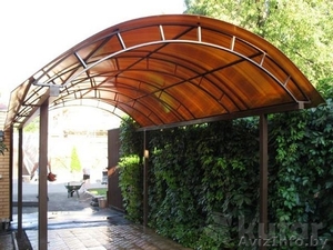 Продаем навес полукруглый и треугольный для автомобиля. Доставка – бесплатная.