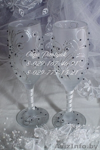 Свадебные бокалы декор - Изображение #3, Объявление #1473741
