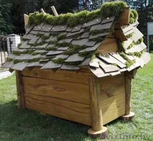 Сказочный домик из массива ДУБА (декор - натуральный мох) - Изображение #3, Объявление #1484073
