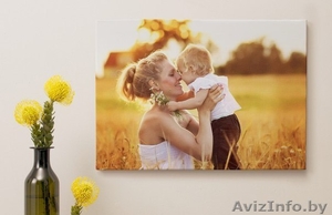 Печать фотографий,  фотоколлажей  на холсте