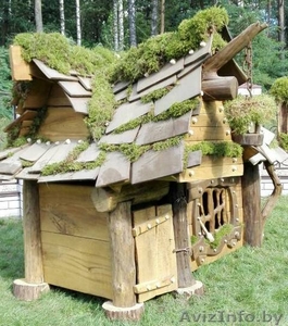 Сказочный домик из массива ДУБА (декор - натуральный мох) - Изображение #2, Объявление #1484073