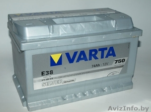 Аккумулятор с доставкой по Минску Varta e38 Silver - Изображение #1, Объявление #1535345