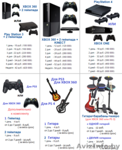 Прокат аренда Xbox 360, Xbox One, PS3, PS4, геймпады, Guitar Hero в Минске - Изображение #1, Объявление #1551013