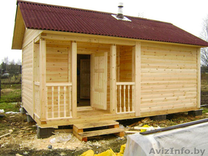 Дачный недорогой Дом- Баня из бруса установка в Воложине - Изображение #5, Объявление #1572937