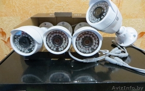 Комплект видеонаблюдения на 4 уличных камеры XPX K3904 AHD 1 Mpx новый - Изображение #1, Объявление #1593729