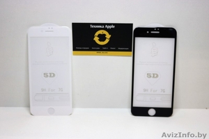 Защитные Стекла 3D 5D Apple Case Iphone 5 SE 6s 6 6+ 6s+ 7 7+ 8 8+ X Все цвета. - Изображение #3, Объявление #1598023