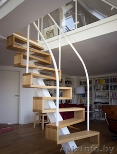 Лестница в дом любых видов из массива древесины. Изготовление и монтаж - Изображение #1, Объявление #1603358