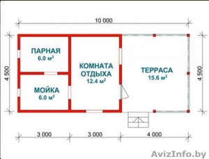 Баня из бруса Стефания 10х4.5 Сруб установка-доставка Минск и район. - Изображение #4, Объявление #1617244
