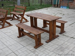 Скамейки садовые, столы, лавочки из массива сосны. - Изображение #4, Объявление #1624602
