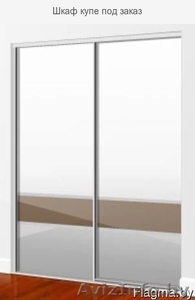 Шкаф купе под заказ 180х260х63 см двери из Зеркала и Лакобеля - Изображение #1, Объявление #1628173