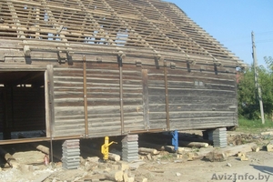 Поднять дом минск, подъем деревянного дома, фундамент под дом - Изображение #4, Объявление #1630708