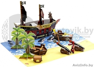 Анимационная студия Пиратский корабль StikBot Movie Set Pirate Scene - Изображение #1, Объявление #1639928
