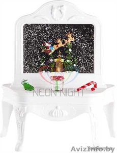 Декоративный светильник Столик с эффектом снегопада, подсветкой и новогодней мел - Изображение #2, Объявление #1642413