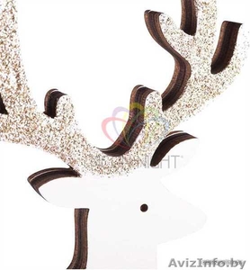Деревянная фигурка с подсветкой Олененок 13-5-19,5 см - Изображение #4, Объявление #1642530