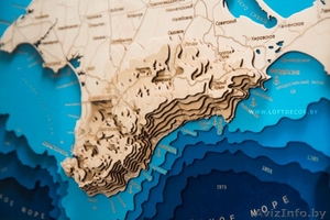 Деревянная карта Крыма под заказ - Изображение #2, Объявление #1644353