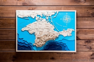 Деревянная карта Крыма под заказ - Изображение #5, Объявление #1644353