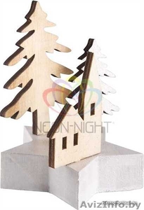 Деревянная фигурка с подсветкой Домик в лесу 9-8-10 см - Изображение #1, Объявление #1642563
