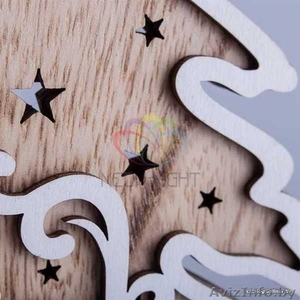 Деревянная фигурка с подсветкой Елочка 11,5-5-19 см - Изображение #5, Объявление #1642572