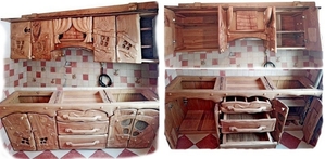 Кухня - полностью из массива Дуба. 