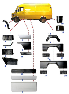 Мерседес Т1 (207-410) кузовные автозапчасти - Изображение #1, Объявление #1654396