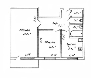 Уютная двухкомнатная квартира в Серебрянке. - Изображение #4, Объявление #1678951