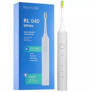 Белая зубная щетка Revyline RL 040 с мощной батареей - Изображение #1, Объявление #1730327