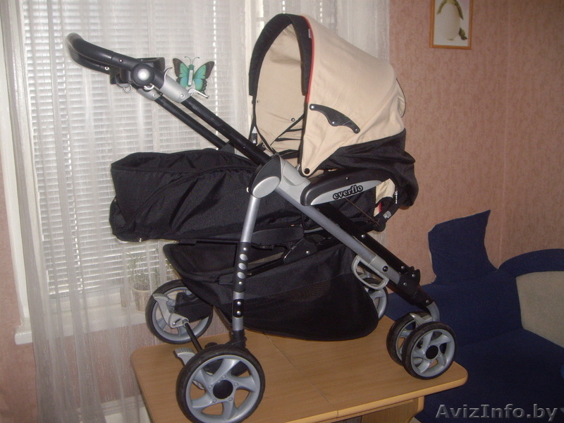 Коляска Everflo PP-04 Luxe с пластиковая люлька  прогулочный блок  - Изображение #2, Объявление #15400